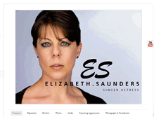 Tablet Screenshot of elizabethsaundersvoice.com